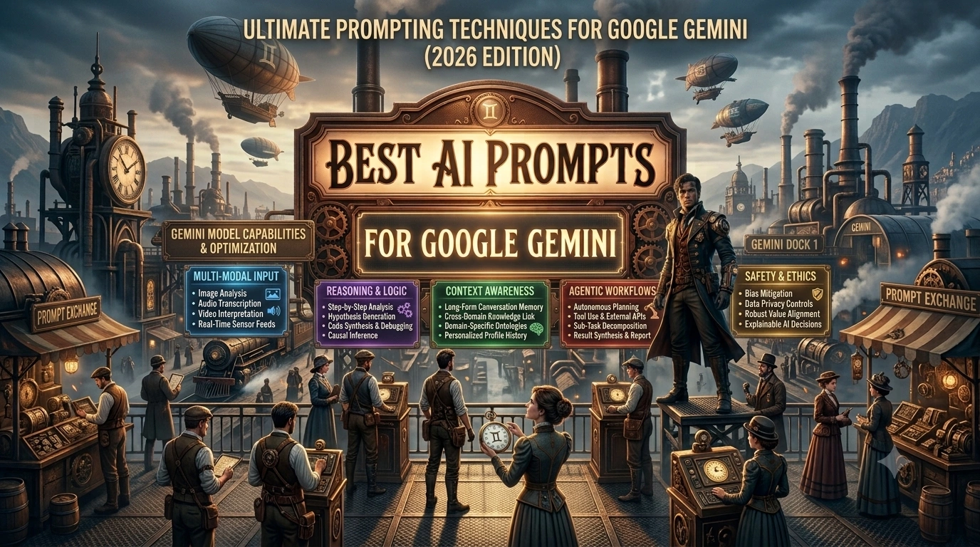Best AI Prompts for Google Gemini (2026)