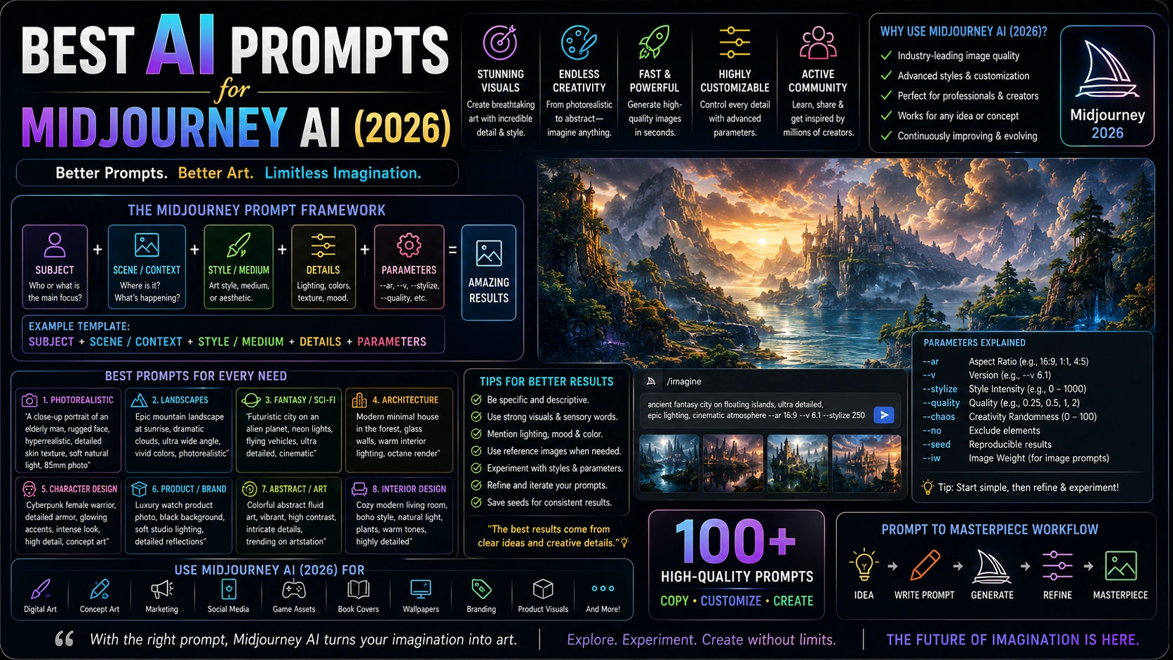 50+ Best AI Prompts for Midjourney AI
