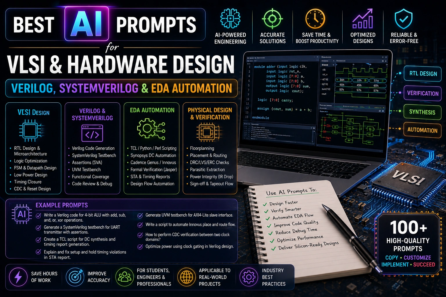 25+ Best AI Prompts for VLSI & Hardware Design