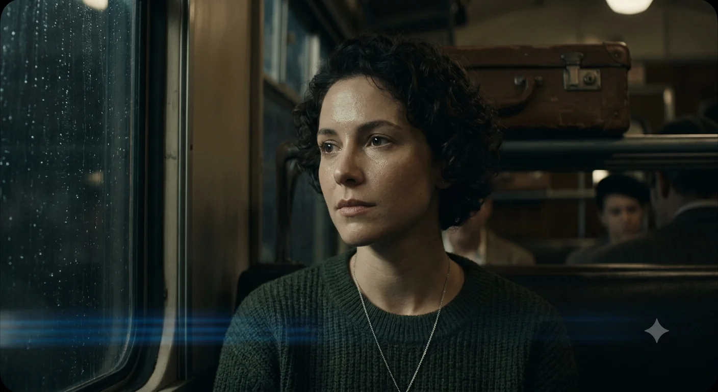 Cinematic film-still editorial portrait preview